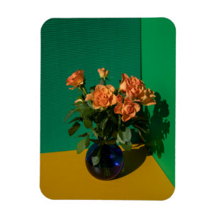 Flowers Roses in Vase Magnet