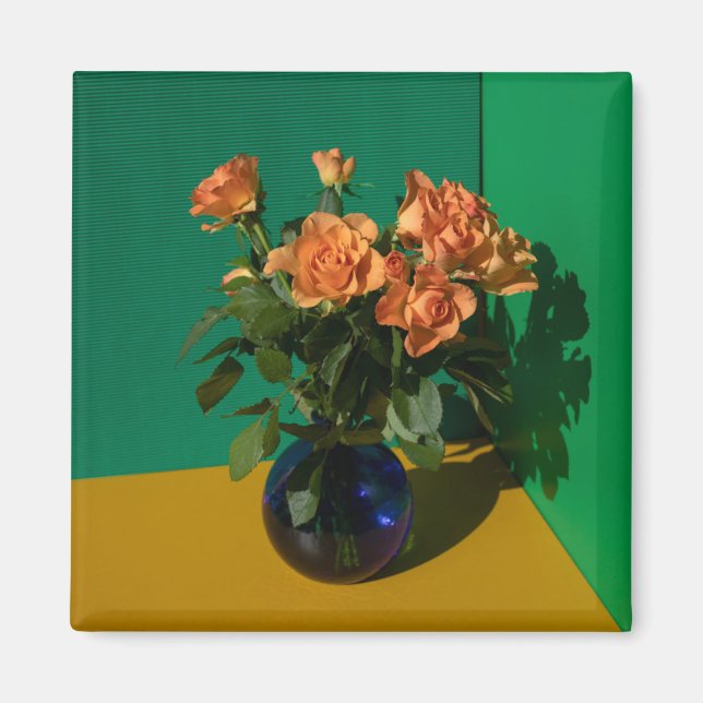 Flowers | Roses in Vase Magnet (Vorne)