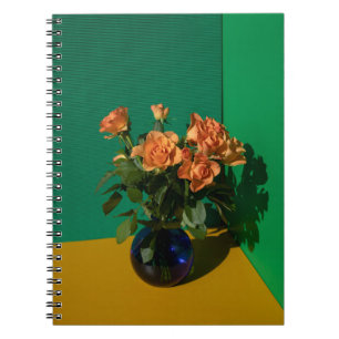 Flowers Roses in Vase Notizblock