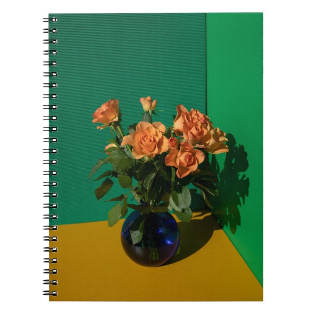 Flowers | Roses in Vase Notizblock (Vorderseite)