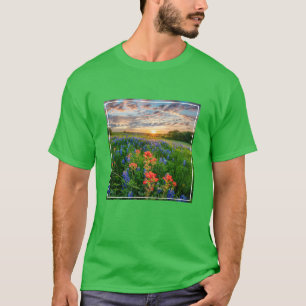 Flowers Texas Bluebonnets & Indian Paintbrush T-Shirt