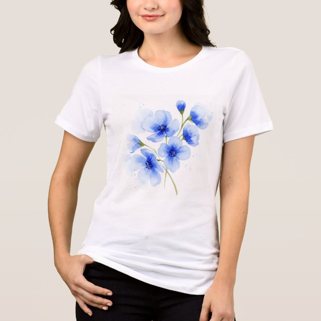 Flowers Tri-Blend Shirt (Vorderseite)