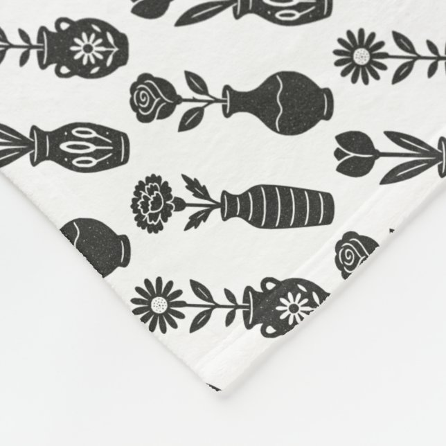 Flowers Vases  Fleecedecke (Ecke)