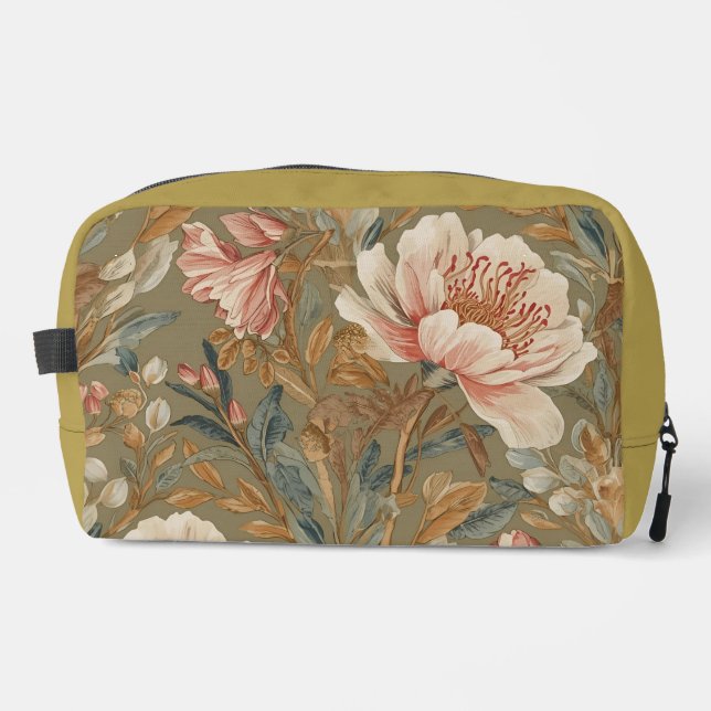 Flowers, Vintage,Glamorous Garden Blooms,  Waschbeutel (Vorderseite)