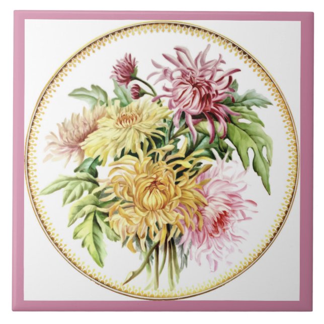 FLOWERY DESIGN FLIESE (Vorderseite)