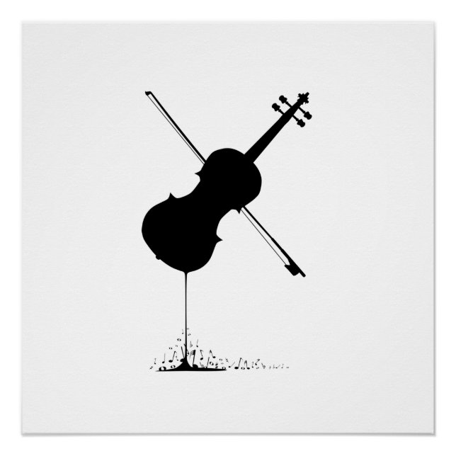 Flowing Fiddle Music Poster (Vorderseite)