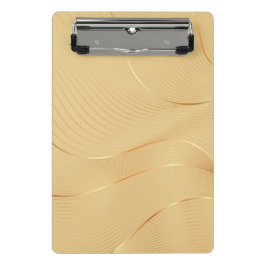 Flowing Gold Lines Luxury Abstract Background Art Mini Klemmbrett