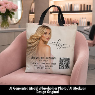Flowing Hair Salon QR-Branding-Design