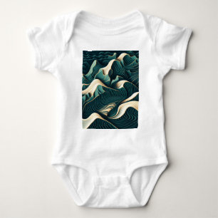 Flowing Harmony Baby Strampler