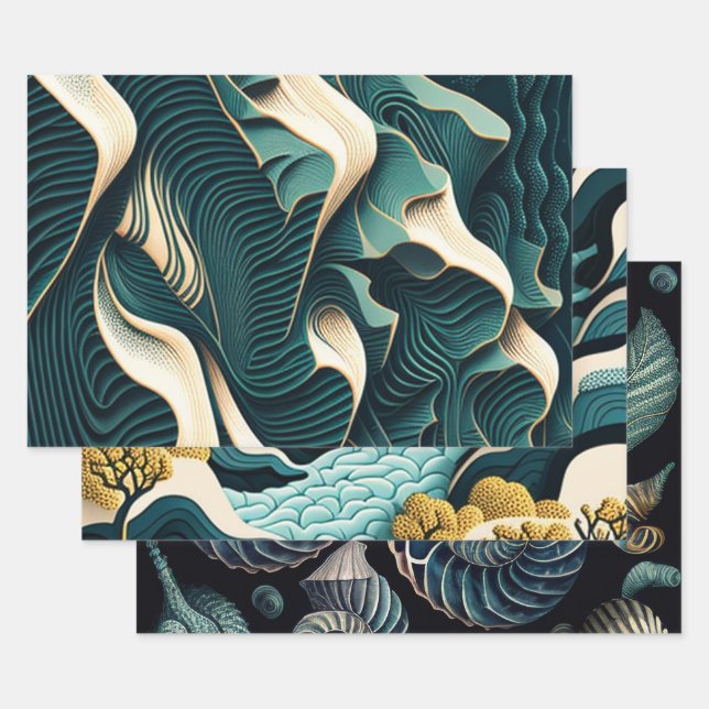 Flowing Harmony Geschenkpapier Set (Set)