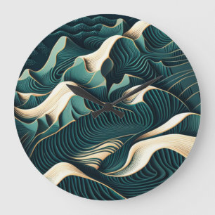 Flowing Harmony Große Wanduhr