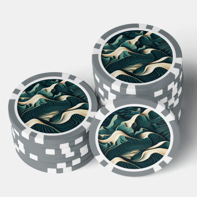 Flowing Harmony Pokerchips (Stapel)