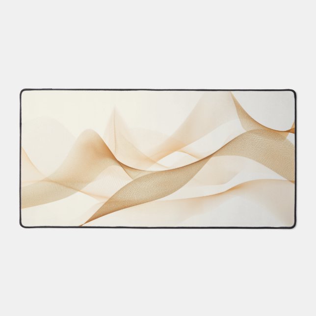 Flowing lines background in sepia shades schreibtischunterlage (Vorderseite)