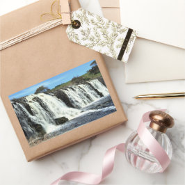 Flowing Waters of Hopkins Falls Rechteckiger Aufkleber