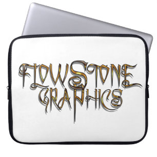 Flowstone Grafik-Logo Laptopschutzhülle
