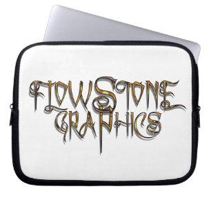 Flowstone Grafik-Logo Laptopschutzhülle
