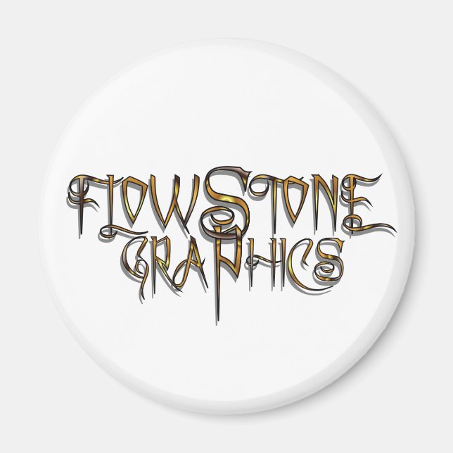 Flowstone Grafik-Logo Magnet (Vorne)