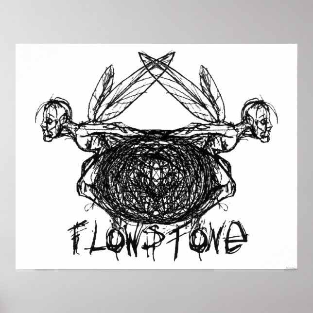 Flowstone Grafik Pixies Logo Poster (Vorne)