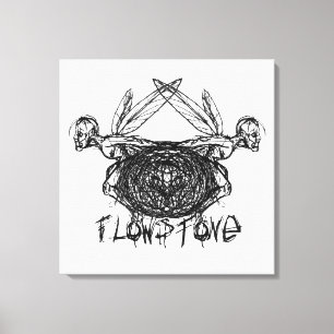 Flowstone Graphics Pixies Logo Leinwanddruck
