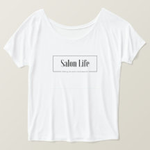 Flowy Damen-Salon-Leben-T-Shirt