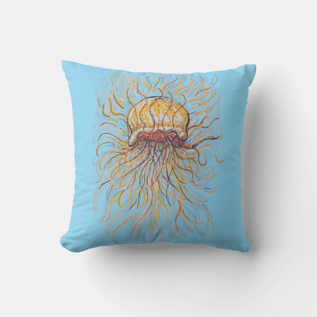 Flowy Jellyfish Kissen (Vorderseite)