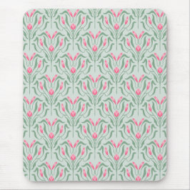 Flowy Pink Knospe  Mousepad