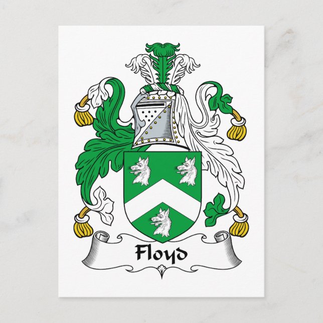 Floyd Familienwappen Postkarte (Vorderseite)