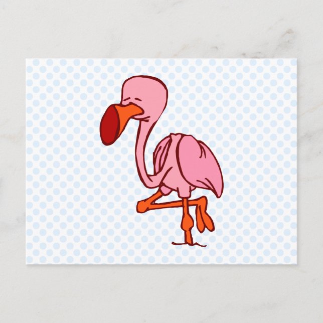 Floyd Flamingo Postkarte (Vorderseite)