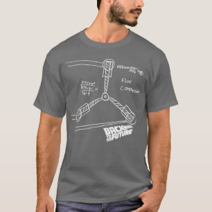 Flu-Kondensator-Skizze Backohe Future Vintage-Girl T-Shirt