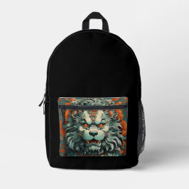 Flu Lion of Wisdom Bedruckter Rucksack