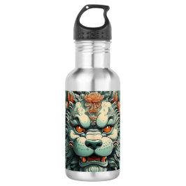 Flu Lion of Wisdom  Edelstahlflasche