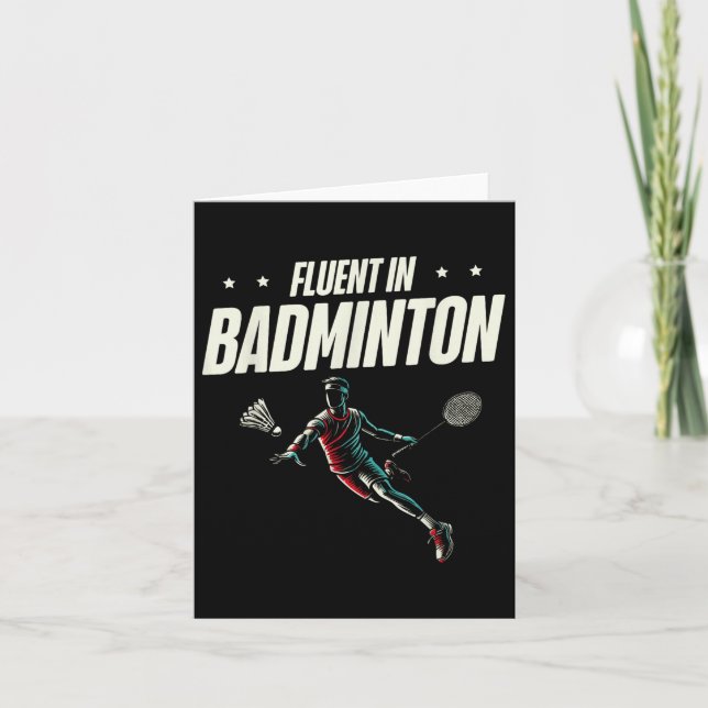 Fluat in der Badminton-Players-Shuttle Karte (Vorderseite)