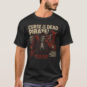 Fluch des toten Piraten Film Poster Halloween T-Shirt