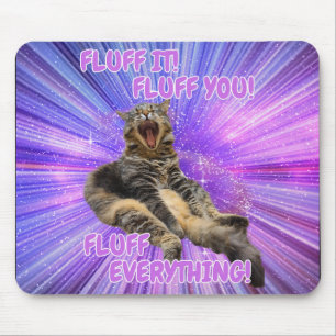 Fluch es! Funny Cat Mousepad