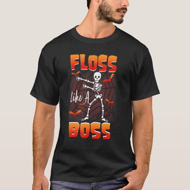 Fluch wie ein Boss, der Skelettkalkulation anheizt T-Shirt (Vorderseite)