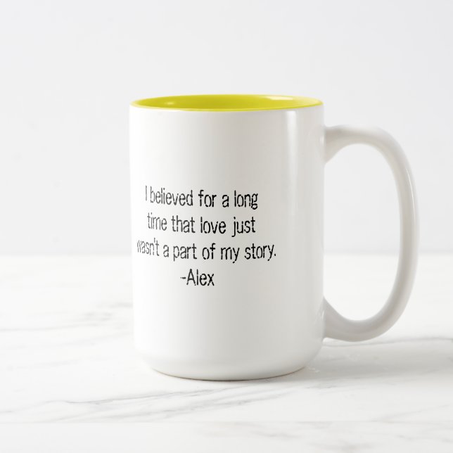 Fluch Zweifarbige Tasse (Rechts)