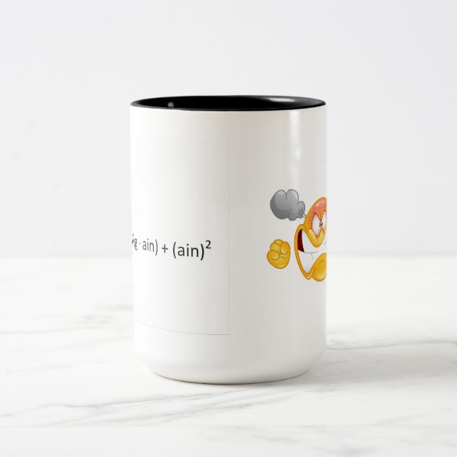 Flüche! Vereitelt wieder Zweifarbige Tasse (Mittel)