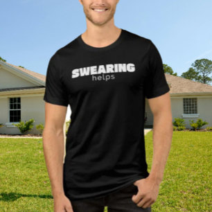 Fluchen Hilft Lustige Stressbewältigung Zitat We Tri-Blend Shirt