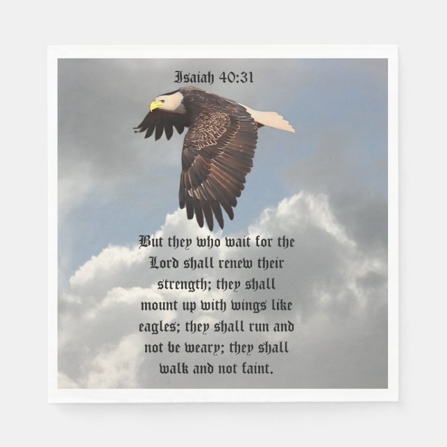 FLÜCHEN WIE EGLES SERVIETTE (Vorderseite)