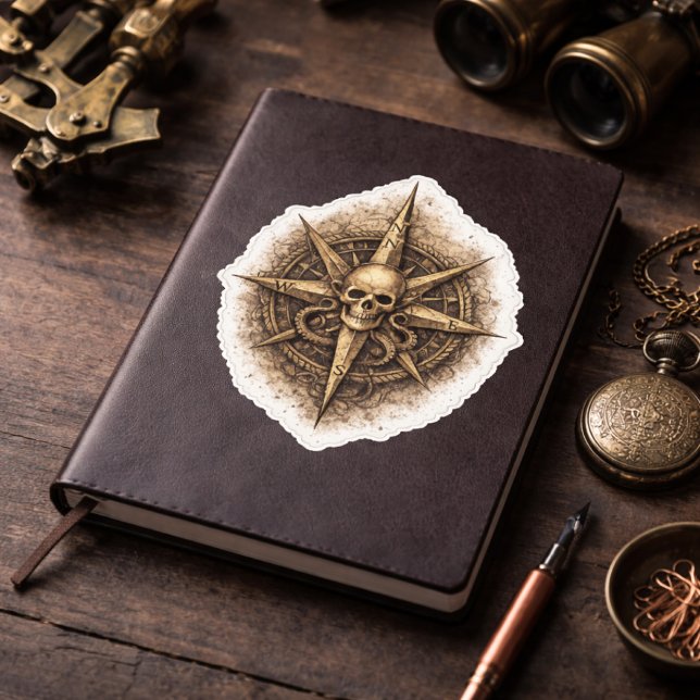 Fluchkompass-Sigil Pirat Aufkleber (Von Creator hochgeladen)