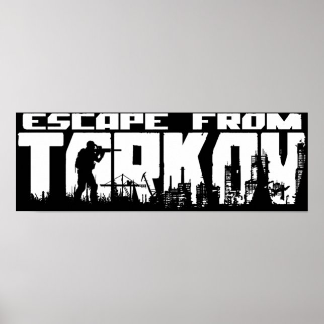 Flucht aus dem Tarkov-Logo Poster (Vorne)