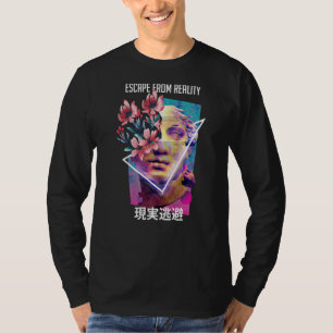 Flucht aus der Realität Vaporwave Ästhetik Japanis T-Shirt