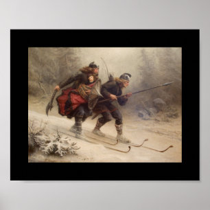 Flucht des Säuglings König Poster