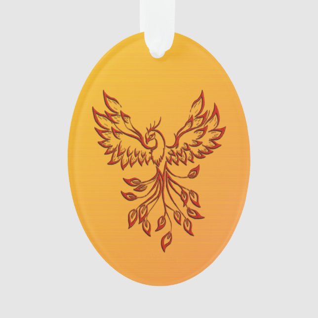 Flucht eines Phoenix Ornament (Vorderseite)