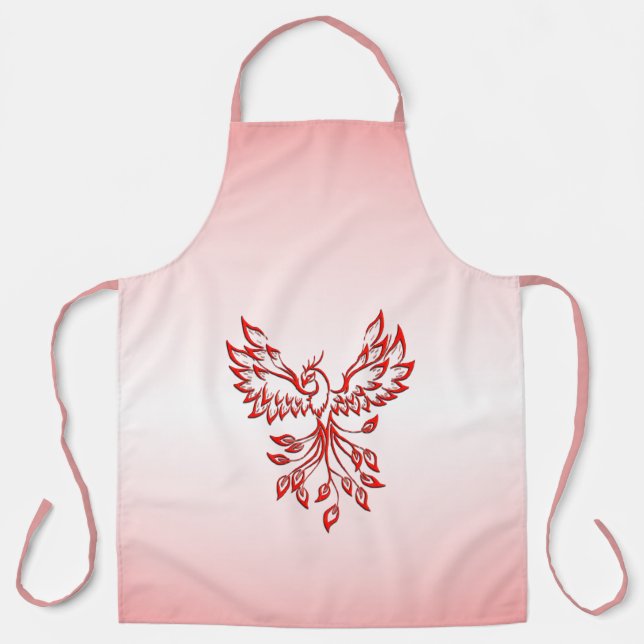 Flucht eines Phoenix Red Schürze (Vorderseite)