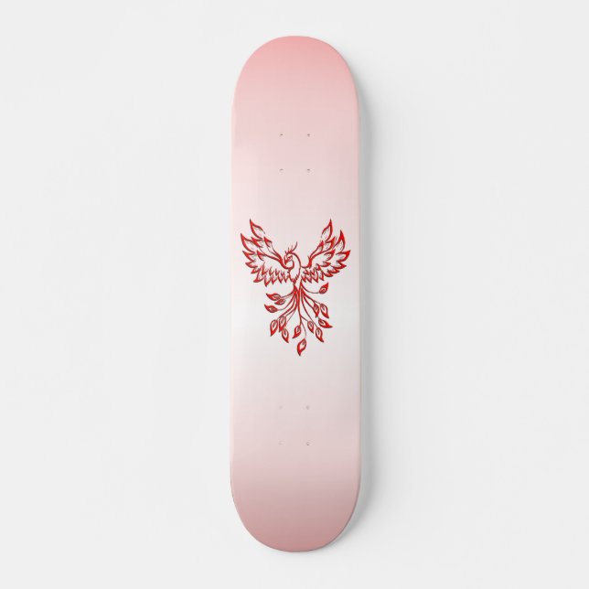 Flucht eines Phoenix Red Skateboard (Vorne)
