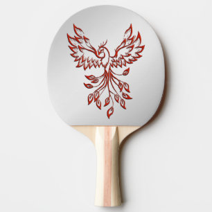 Flucht eines Phoenixsilbers Tischtennis Schläger