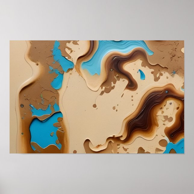 Flucht in den Dünen Poster (Vorne)