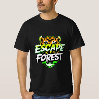 Flucht in den Wald Tiger T-Shirt