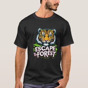 Flucht in den Wald Tiger T-Shirt
